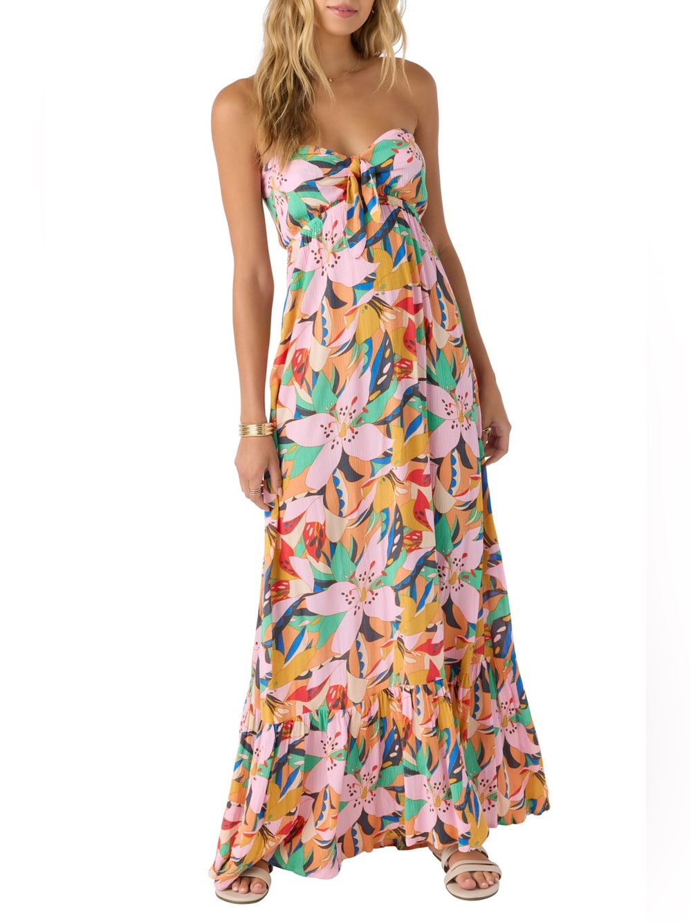 NWOT O'Neill Isadora Printed Maxi Dress